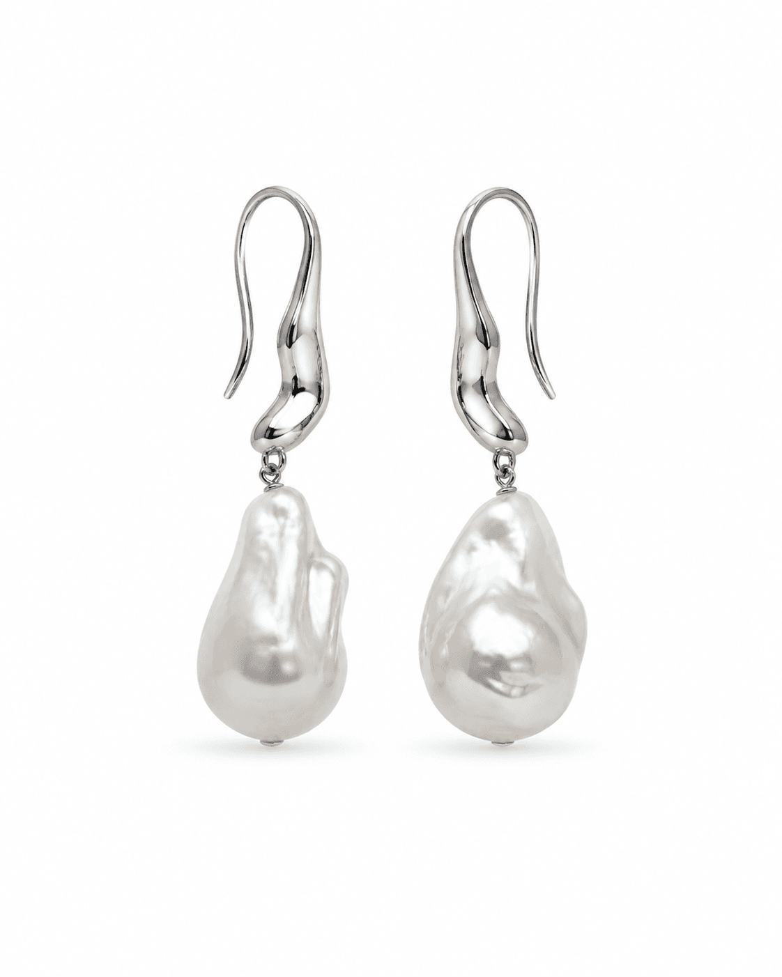 Baroque pearl drop earrings